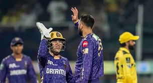 Ravindra Jadeja chops onto stumps as Varun Chakaravarthy foxes him with a googly to leave the visitors reeling in KKR vs CSK IPL 2025 clash [Watch]