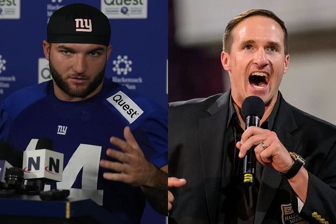 Giants RB Cam Skattebo receives 5-word endorsement from NFL legend Drew Brees