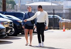 Ilona Maher and her DWTS partner Alan Bersten hilariously show off their 'villain walk'