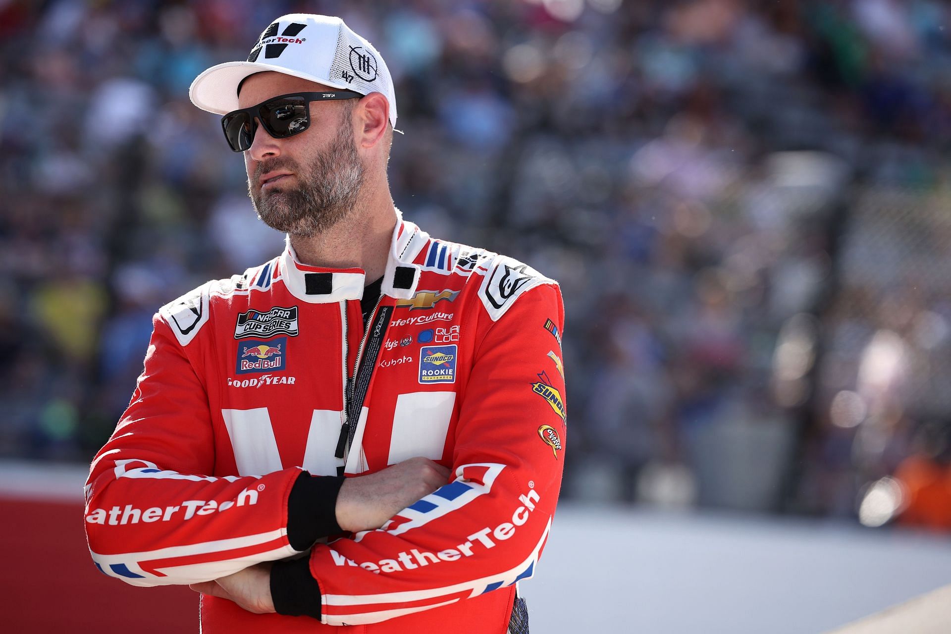 NORTH WILKESBORO, NORTH CAROLINA - MAY 18: Shane Van Gisbergen, driver of the #88 WeatherTech Chevrolet, waits on the grid prior to the NASCAR Cup Series All-Star Open at North Wilkesboro Speedway on May 18, 2025 in North Wilkesboro, North Carolina. (Photo by James Gilbert/Getty Images) - Source: Getty