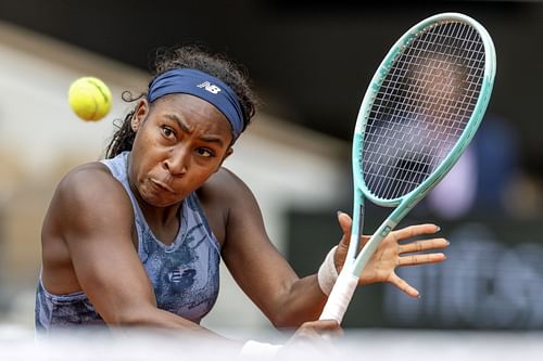 Guaff in action at the 2025 French Open (Source: Getty)