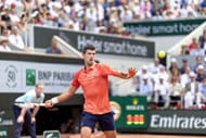 Novak Djokovic at the 2023 French Open. (Source: Getty)