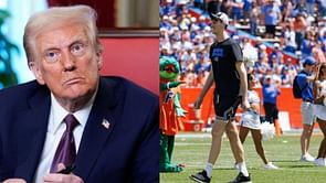"Are we sure this isn't Barron?": Fans react as 7'9 Olivier Rioux meets President Trump in viral moment