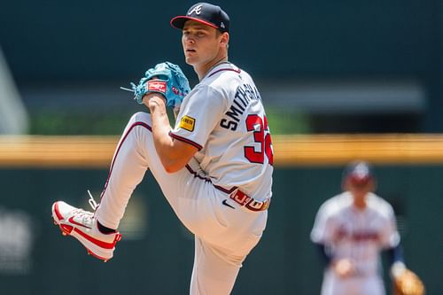 AJ Smith-Shawver in action against the Washington Nationals - Source: Getty