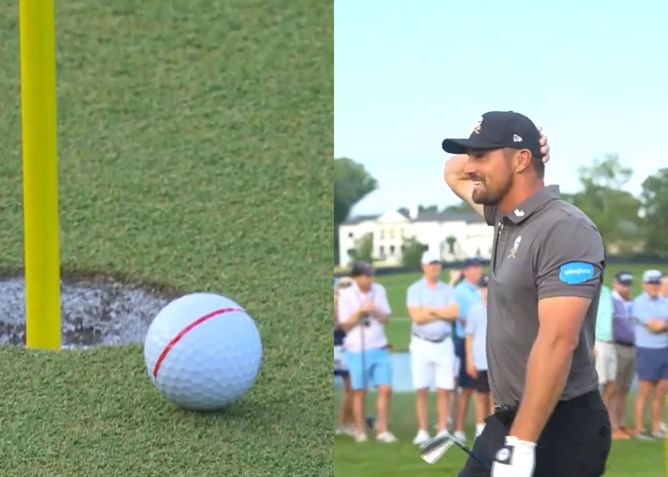 Bryson DeChambeau misses ace by just inches on one of the toughest holes at the PGA Championship 2025