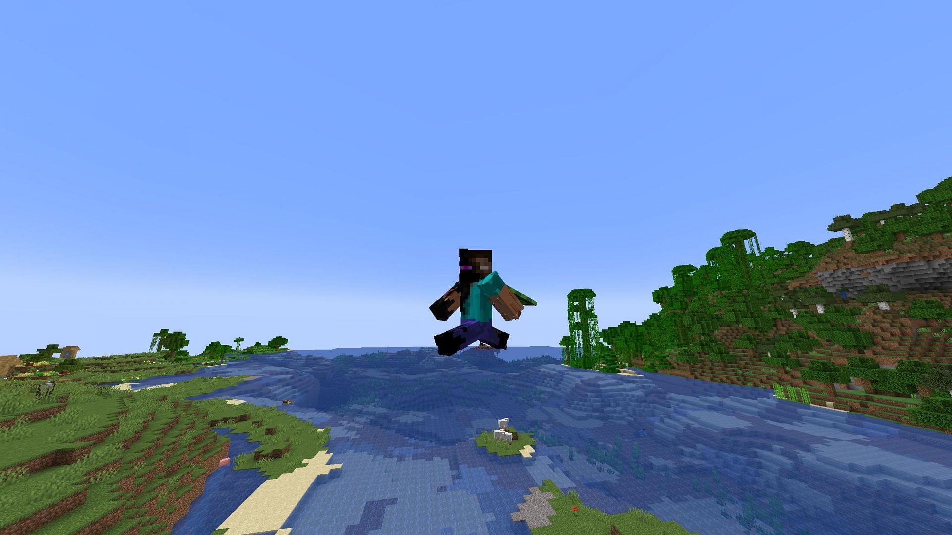 Creative Fly is a mod that alters flying speed during creative mode (Image via Sportskeeda Gaming || Mojang Studios)