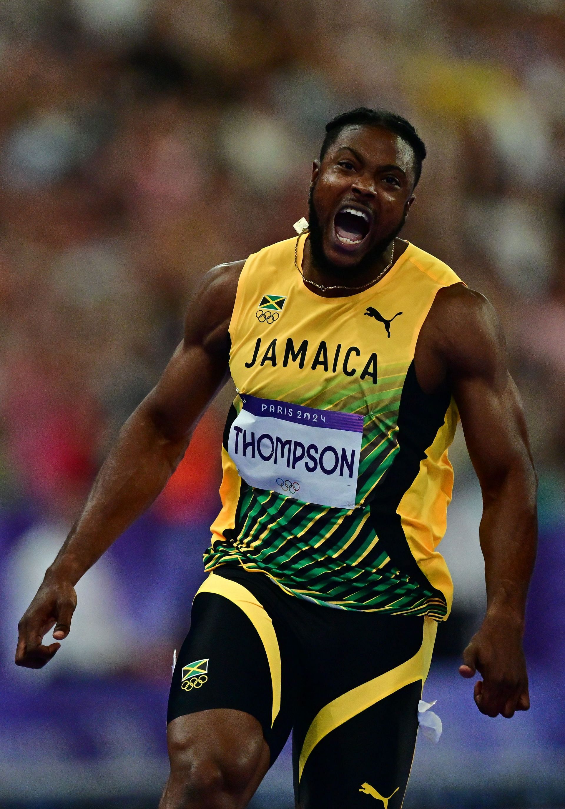 Thompson at the Paris Olympics (Image Source: Getty)