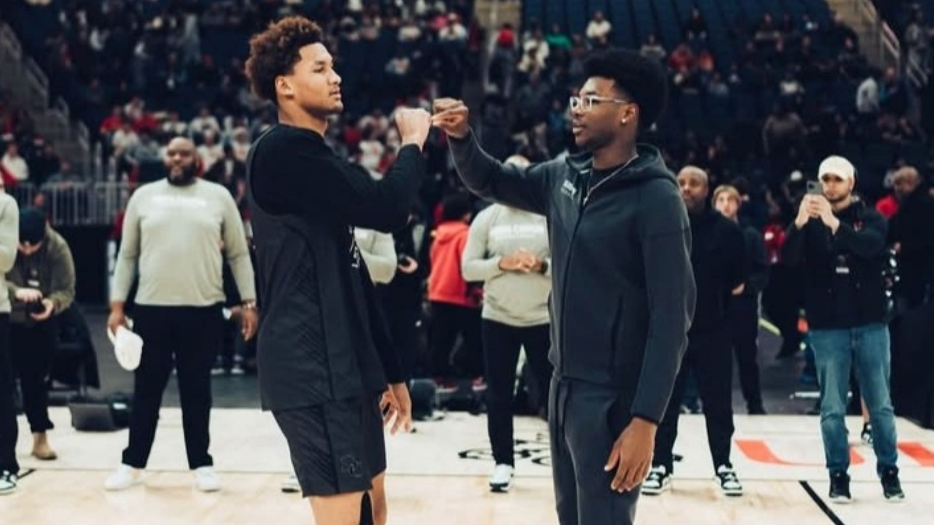 Sierra Canyon prospect Maximo Adams and NBA Legend Lebron James
