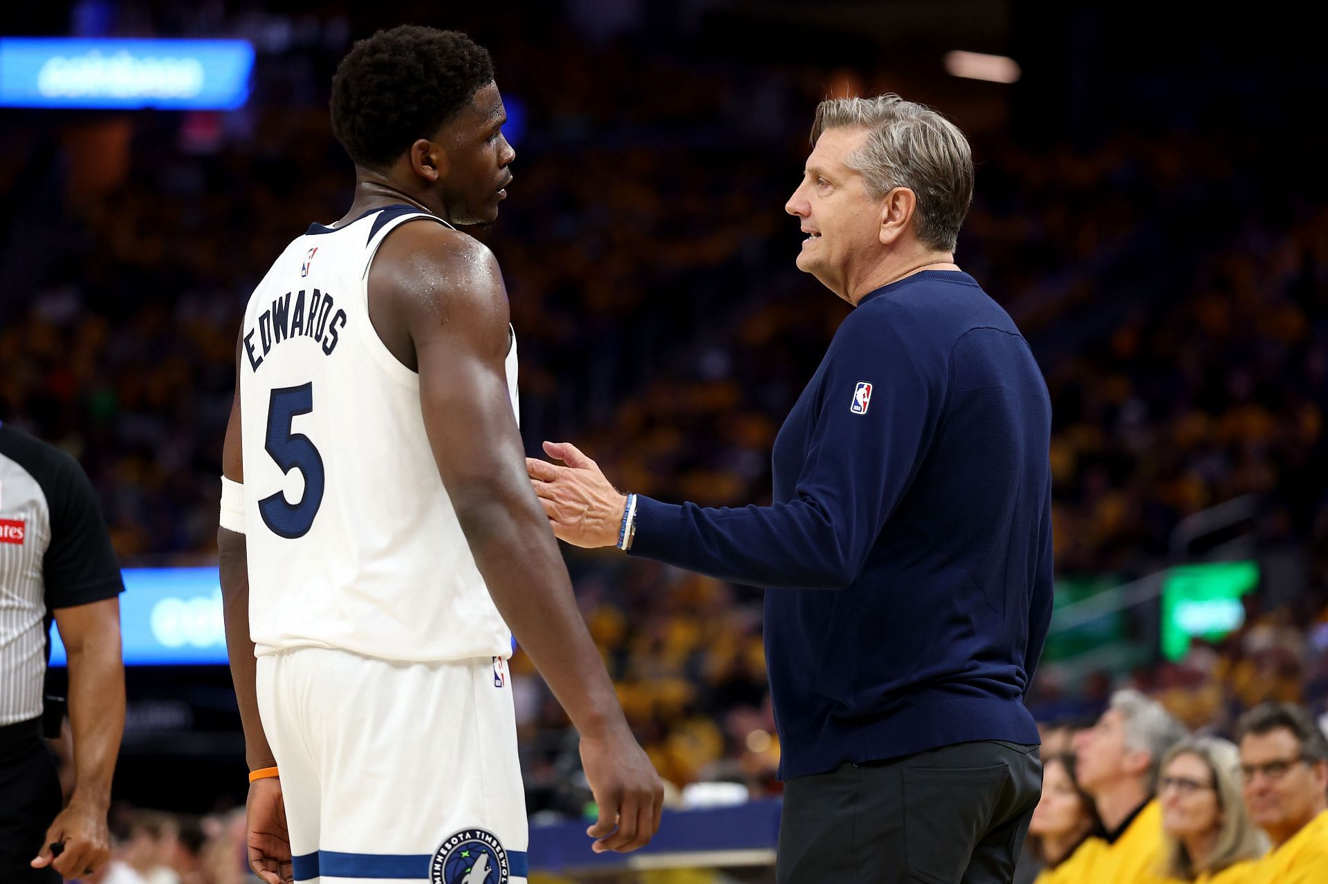 Timberwolves coach Chris Finch speaks about Anthony Edwards