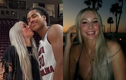 Chloe Kitts’ BF Collin Murray-Boyles drops 3-word reaction in awe of South Carolina star’s snaps in a glamorous white dress