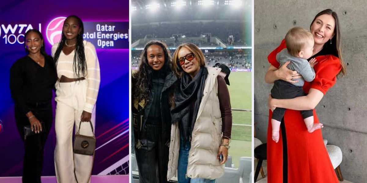 Coco Gauff, Leylah Fernandez, Maria Sharapova celebrate mother