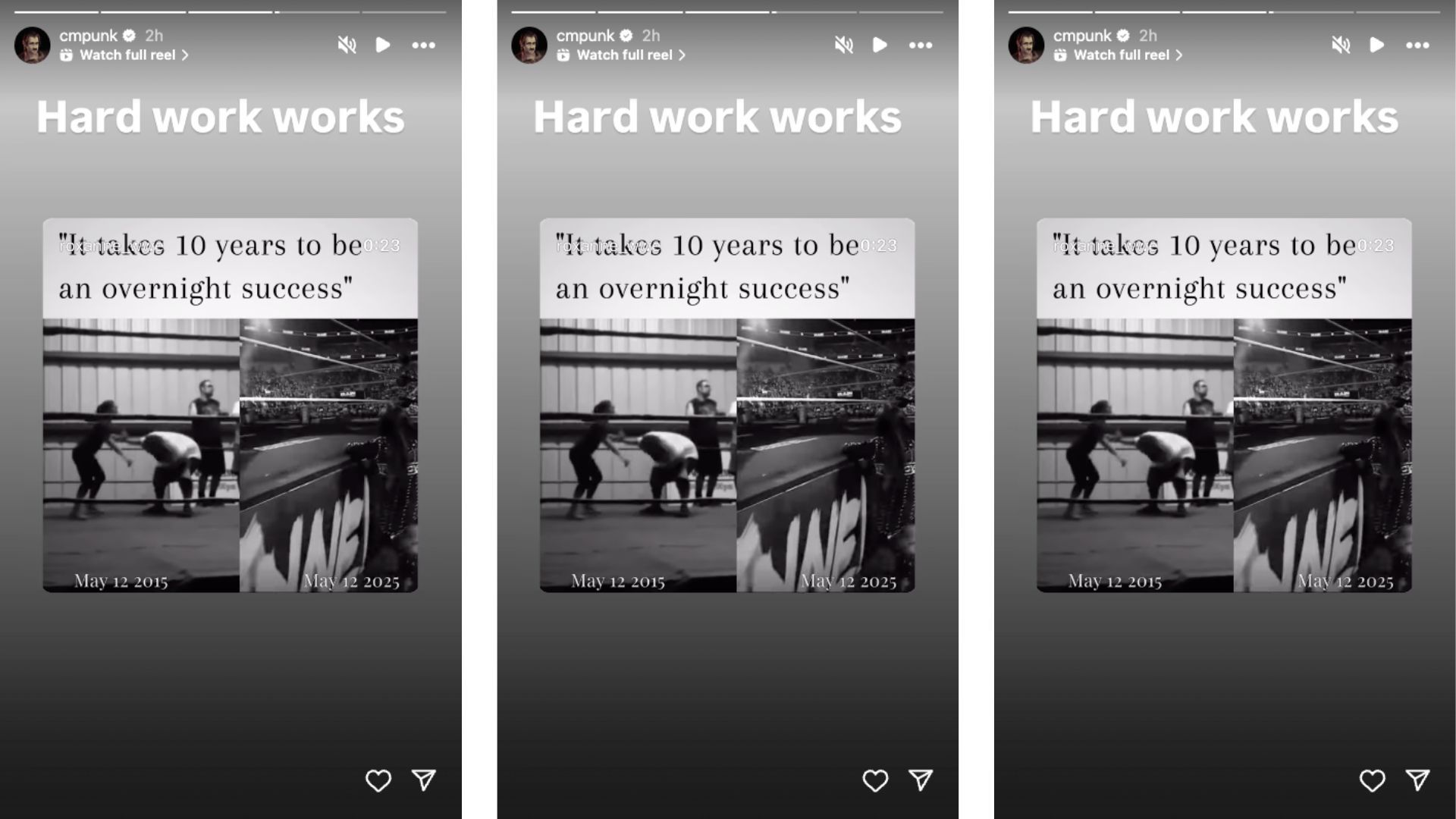 Punk sent a heartfelt message to Perez today on Instagram. [Image credit: CM Punk&#039;s Instagram story]