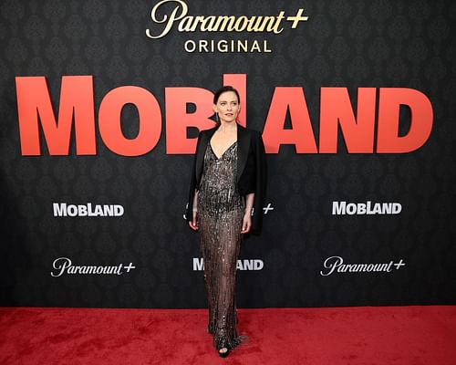 Lara Pulver attends the MobLand Premiere in NY (Photo by Dimitrios Kambouris/Getty Images for Paramount+)