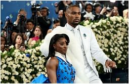 Jonathan Owens and Simone Biles celebrate "Black excellence" at Met Gala 2025