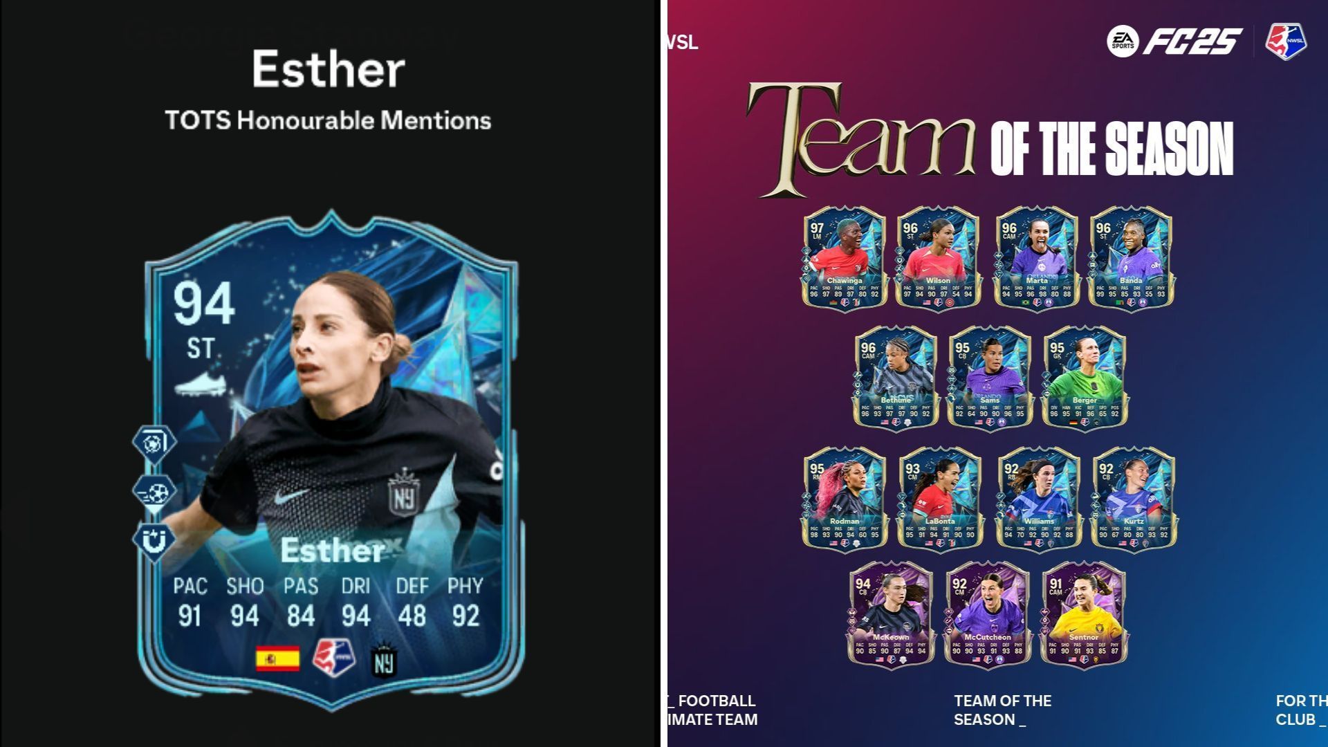EA FC 25 Esther Gonzalez TOTS Honourable Mentions SBC: All tasks and cheapest solutions