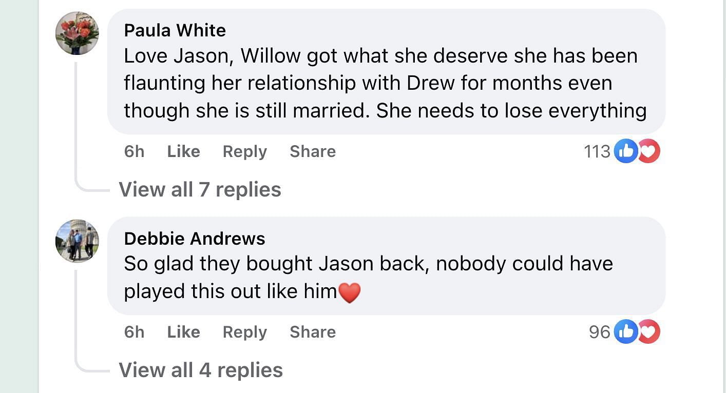 Comment about General Hospital (Image via Facebook)