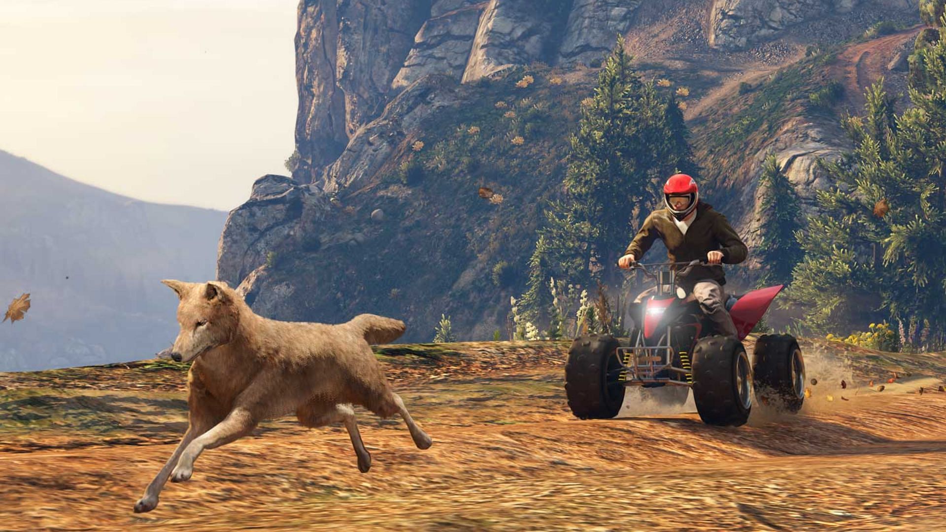 GTA Online vs GTA 5: Only some ports of the multiplayer have animals in the open world (Image via Rockstar Games)