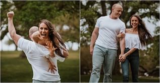 "Schedule the honeymoon during Week 0": CFB fans go wild at Josh Pate's wife Savannah's cute wedding post