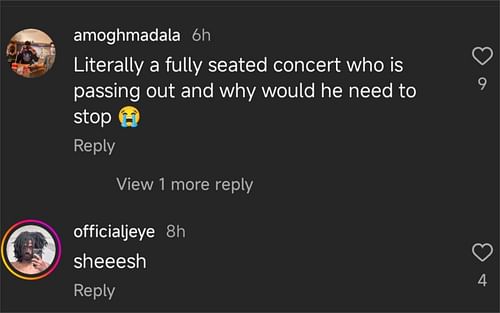 More comments about Playboi Carti's performance, (Photo via Instagram/@forthespeakers)