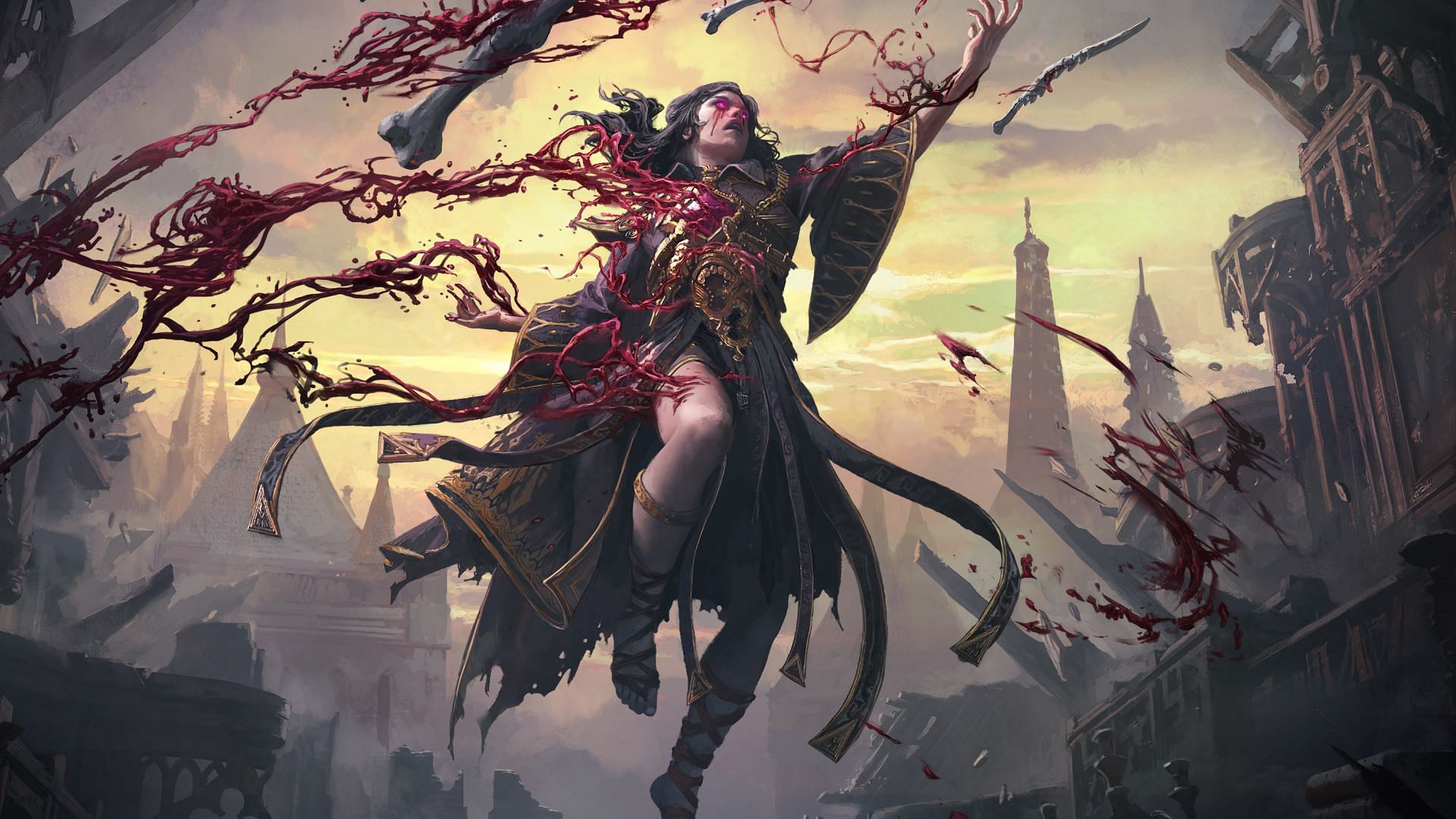 Path of Exile 2 Blood Mage (Image via Grinding Gear Games)