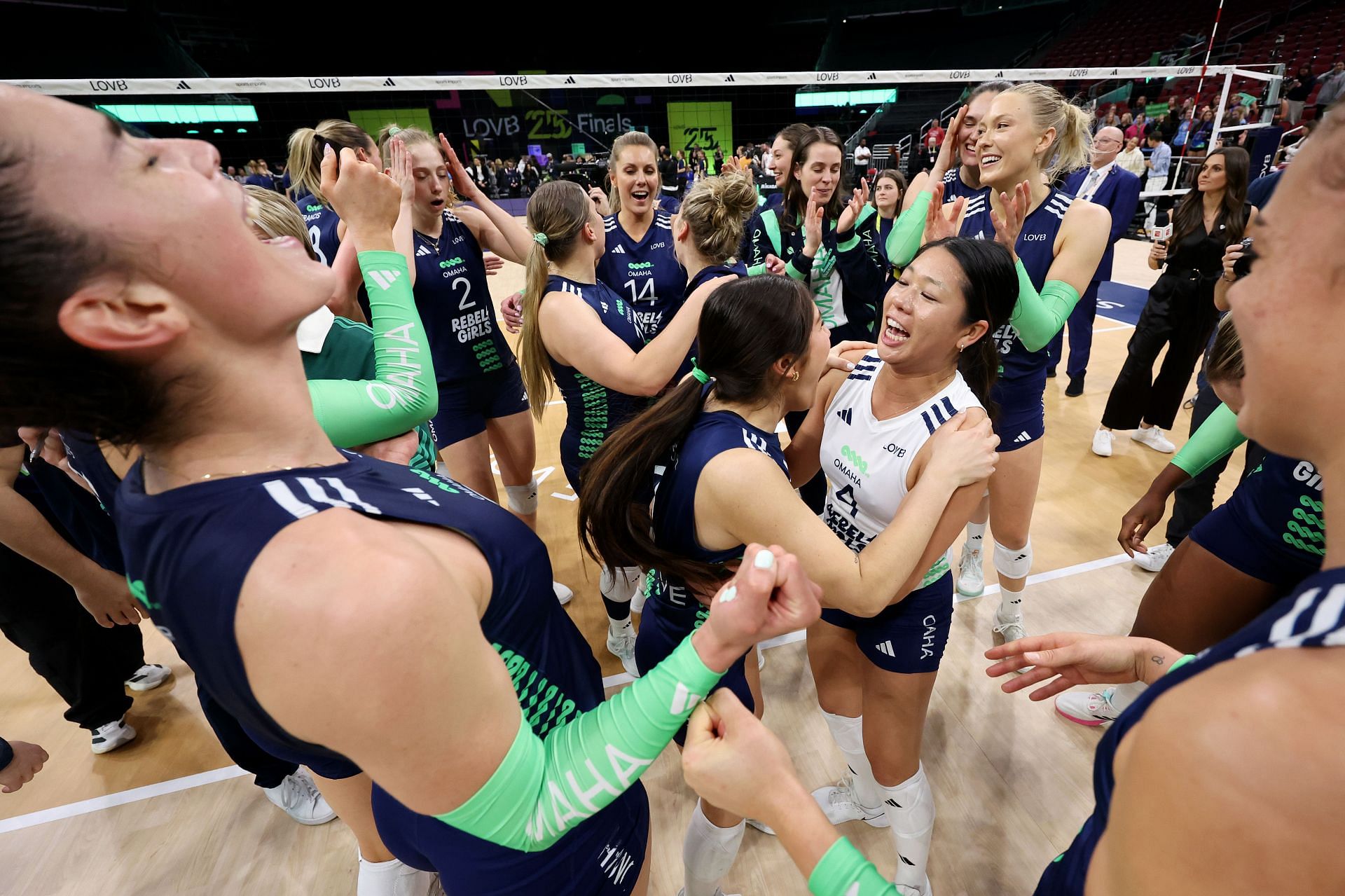 Lexi Rodriguez with her teammates at the LOVB League Finals - Louisville - Source: Getty
