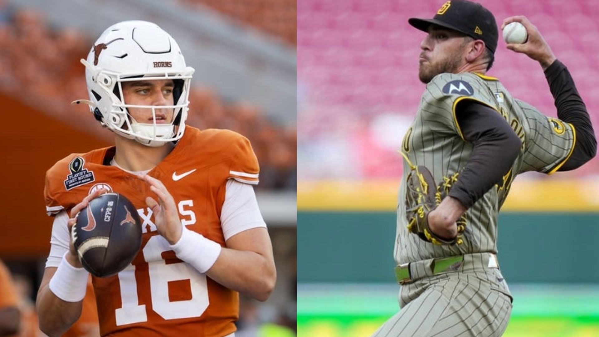Texas QB Arch Manning and Padres pitcher Joe Musgrove