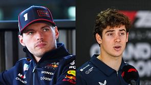 F1 Fans in fits as Max Verstappen's sarcastic gesture at Franco Colapinto goes viral