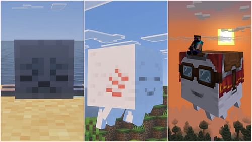 Dried ghast grows into ghastling, which grows into happy ghast (Image via Sportskeeda Gaming || Mojang Studios)