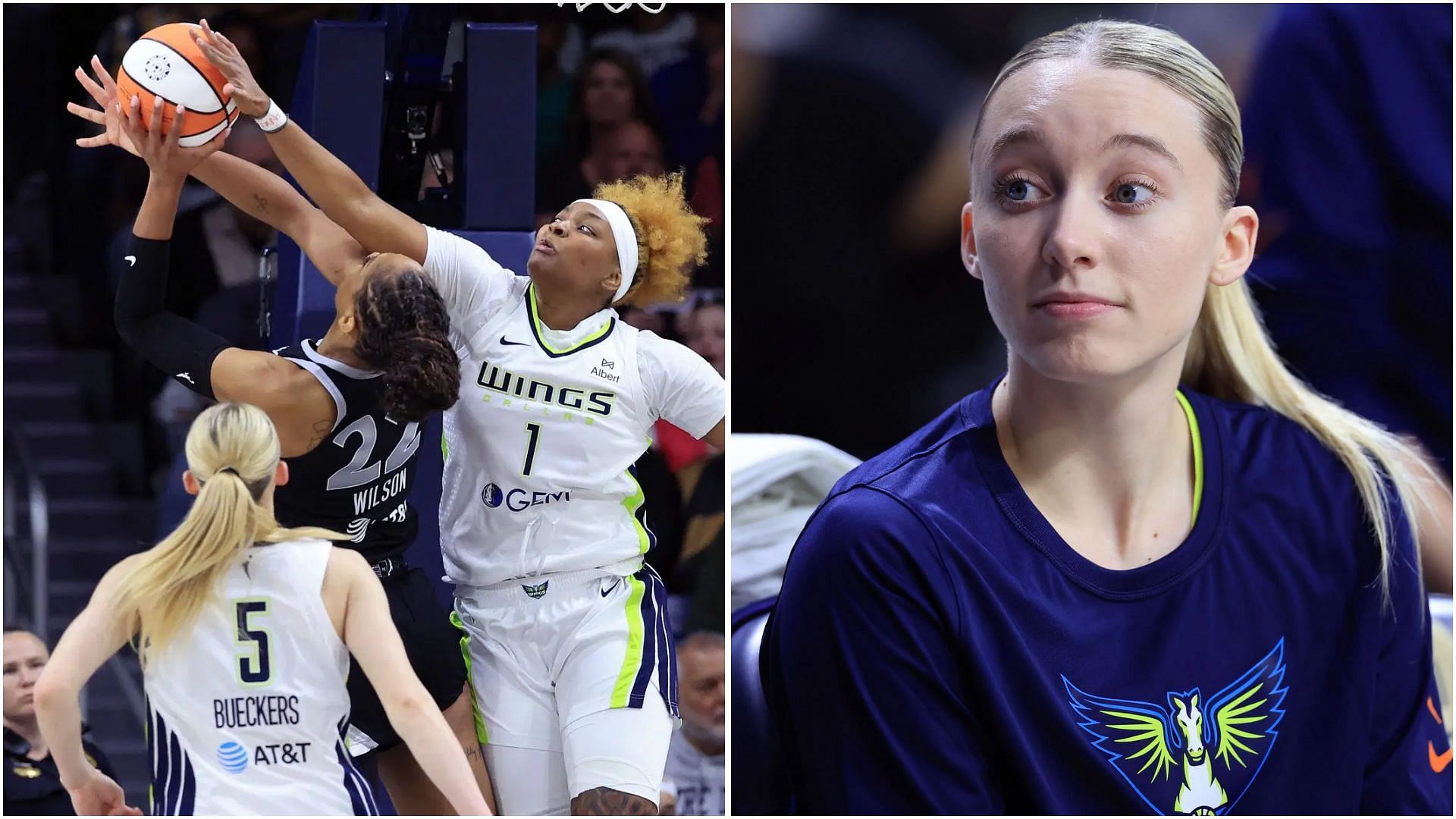WNBA fans reacts as Paige Bueckers flexes on A