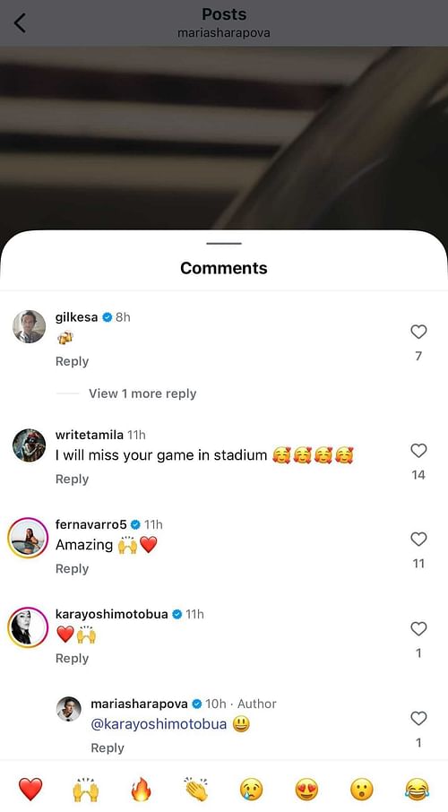 Maria Sharapova's fiancé Alexander Gilkes' comment | Image Source: Instagram/@mariasharapova