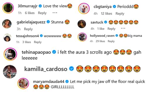 Collin Murray-Boyles, teammates and former Gamecocks commented on Kitts' post | via @chloe.kitts/ig