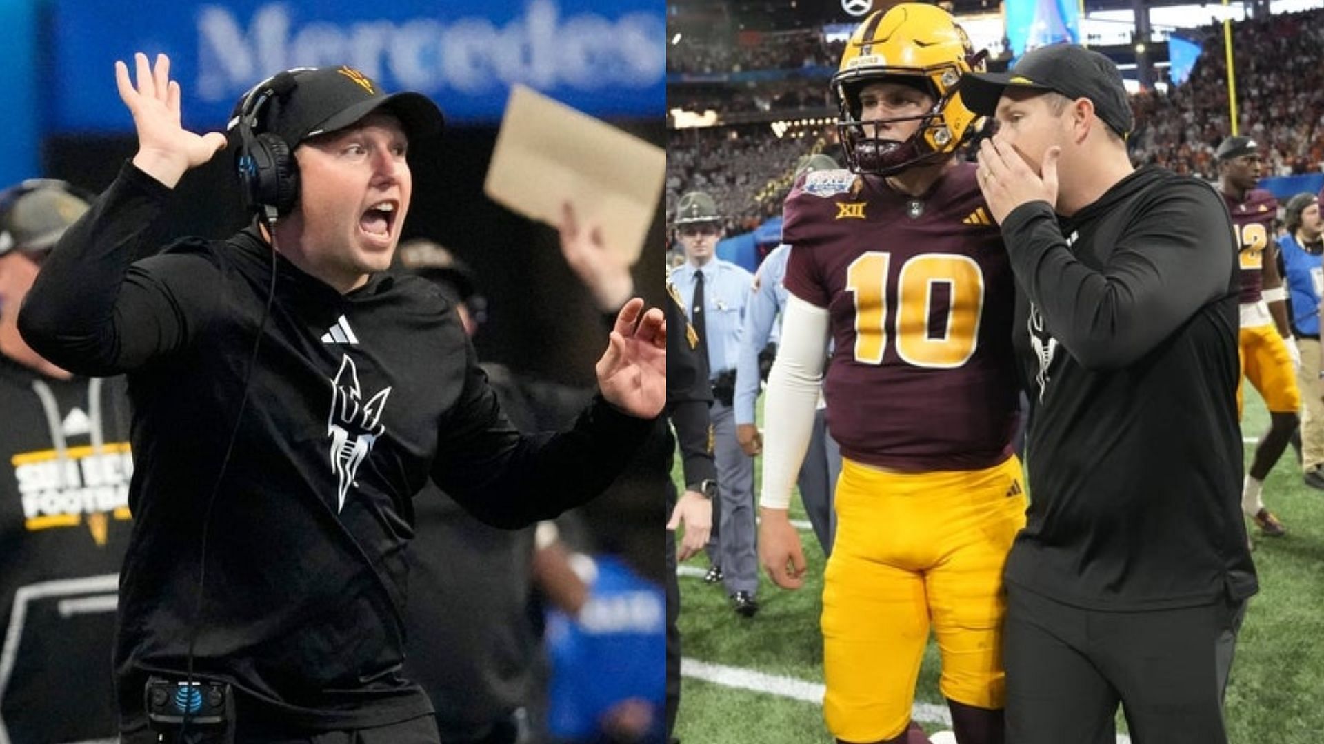 Arizona State coach Kenny Dillingham and his team