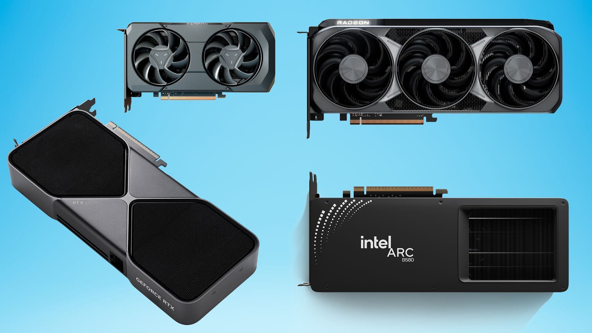 The best 4K GPUs of 2025 (Image via Nvidia, AMD, Intel)