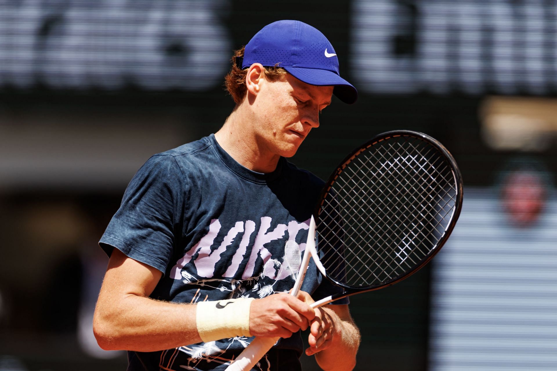 Jannik Sinner pictured at the 2025 French Open | Image Source: Getty