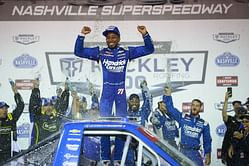Rajah Caruth credits pit crew for breakthrough NASCAR Truck Series victory at Nashville