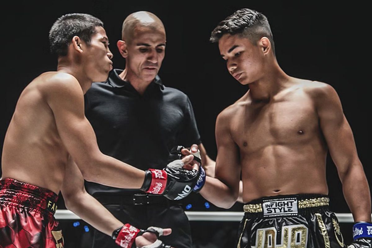 Padetsuk Fairtex (left), Johan Ghazali (right) [Photo via ONE Championship]