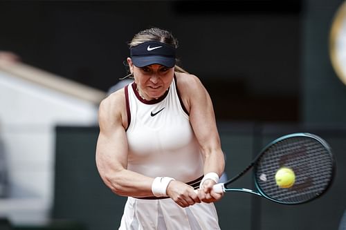 Badosa in action at the 2025 French Open (Source: Getty)