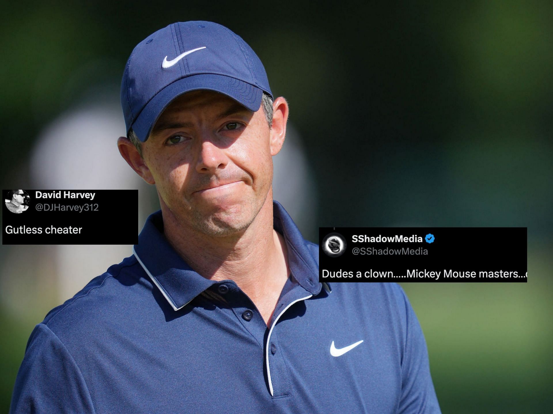 Rory McIlroy at the PGA Championship (Image via Imagn, x@DJHarvey312, x@SShadowMedia)