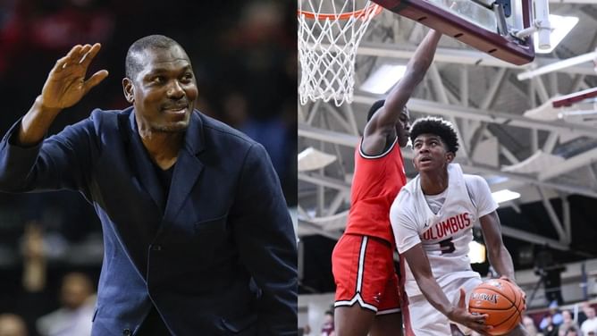 VIDEO: Hakeem Olajuwon, Rip Hamilton watch Jax Richardson dominate with 21 points in Florida Rebels' blowout win
