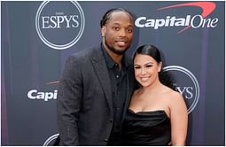 Derrick Henry's GF Adrianna Rivas shares daughter Celine's love for Ravens RB's trophies and achievements