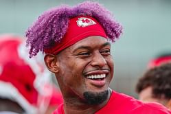 “It's a Taylor Swift thing”: NFL fans react as JuJu Smith-Schuster debuts purple hair at Chiefs OTAs