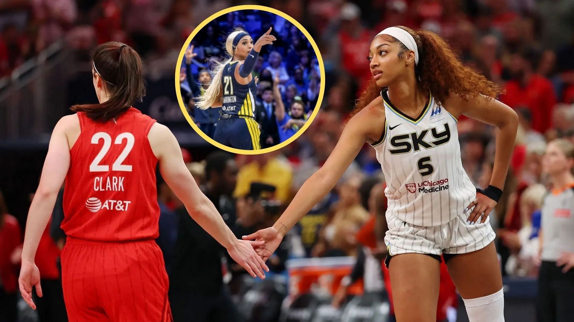 DiJonai Carrington candidly reacts to alleged fan misconduct during Caitlin Clark vs Angel Reese showdown (Photos: @dallaswings/ IG, Getty)