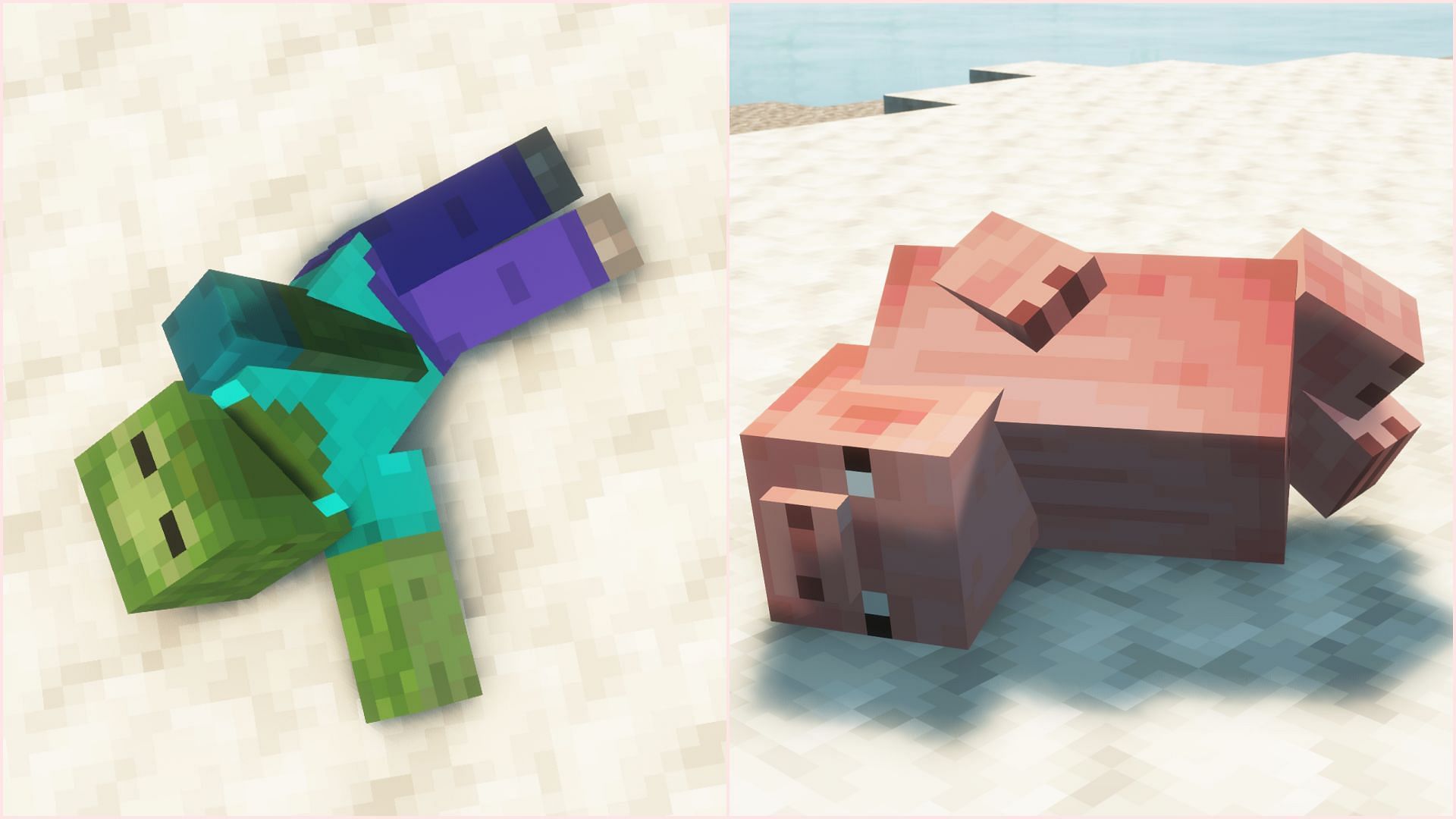 There is a mod to bring ragdoll physics to Minecraft (Image via Sportskeeda Gaming || Mojang Studios)