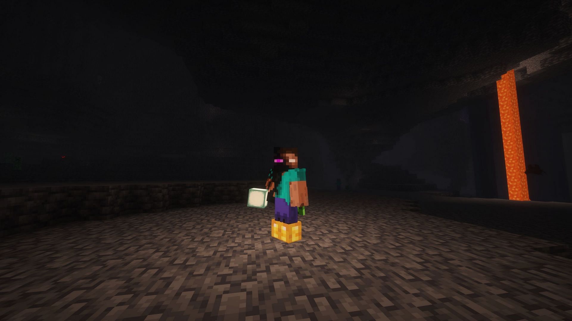 There are many ways to get dynamic light effect in Minecraft (Image via Sportskeeda Gaming || Mojang Studios)