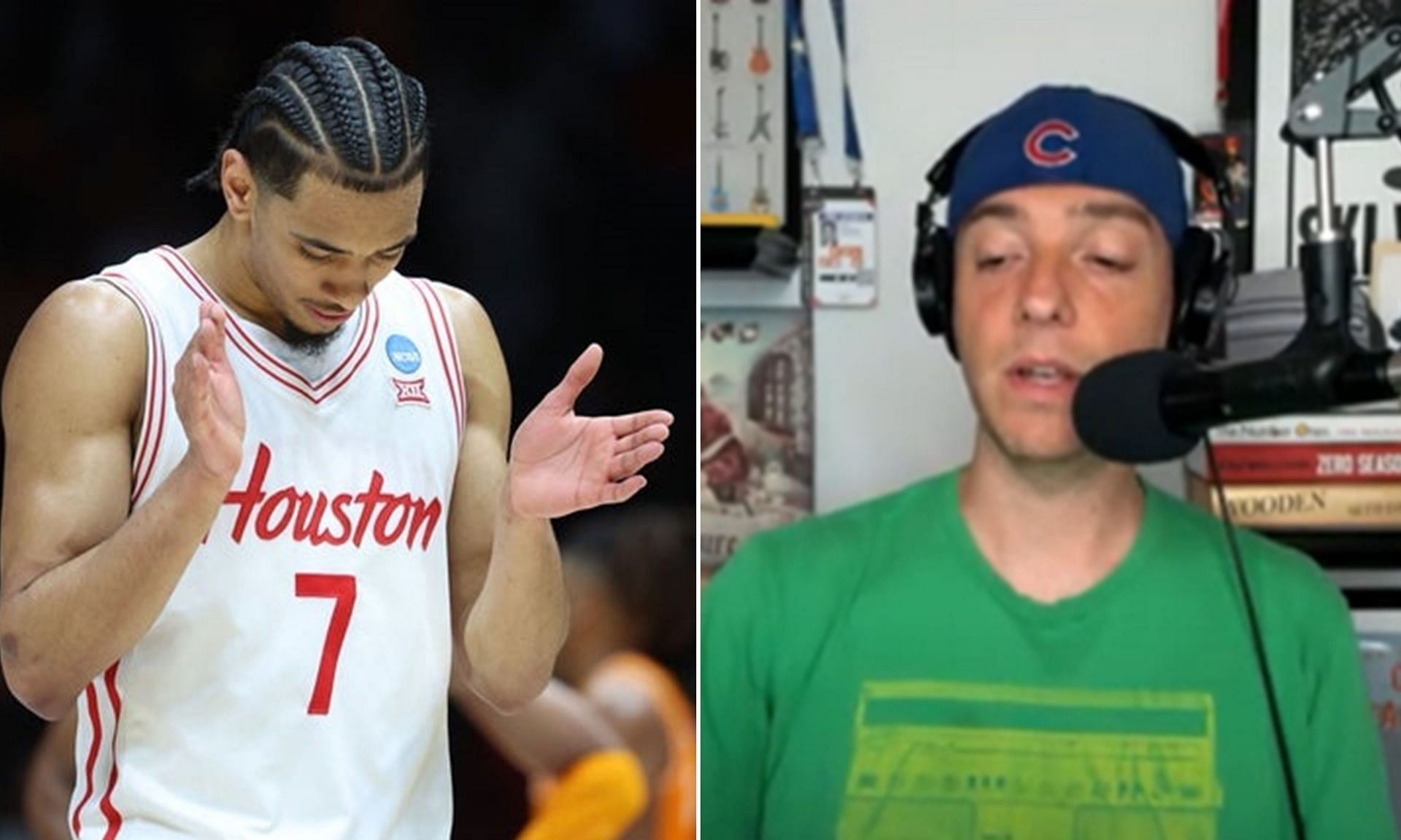 Houston point guard Milos Uzan. (Image credit: Imagn &amp;  CBS Sports College Basketball
