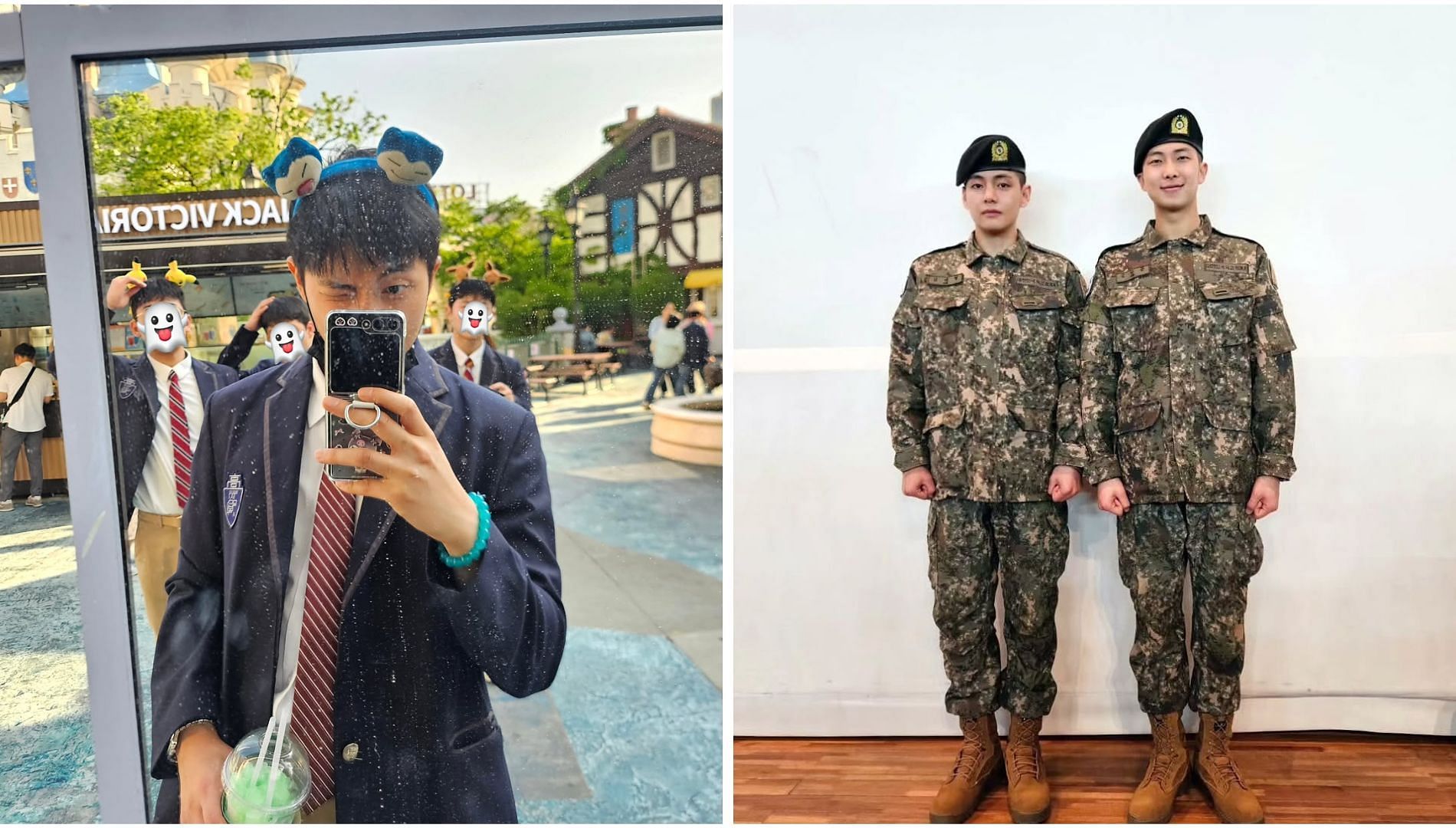 RM shared a series of photos on Instagram hightlighting his activities during his&nbsp;military&nbsp;leave (Image Via Instagram@rkive)
