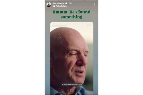 Damon Hill reacts to Adrian Newey's statement on the 2026 F1 regulations (@96f1champ on Instagram)