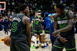 "Laughing at Shai free throws" - NBA fans react as Anthony Edwards and Julius Randle laugh at Game 1 box score