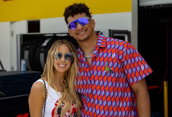 Patrick Mahomes' wife Brittany documents precious family "adventures" from Vegas golf week: In Pics