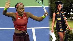 Coco Gauff sheds tears of joy after her basketball star cousin Cassidy graduates with special salute to Black community